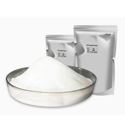 DTF Hot Melt Powder Polvo termofusible DTF de 80-200 um, precio de polvo de película Pet DTF termofusible, polvo adhesivo DTF de TPU para impresión por transferencia térmica con plastisol