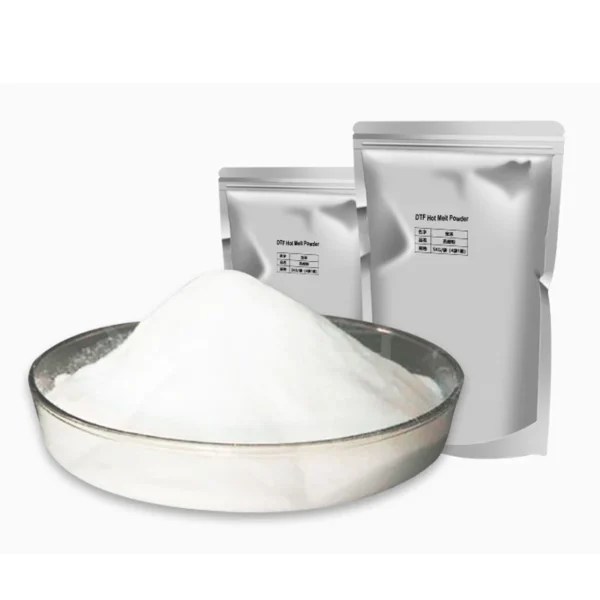 Polvo termofusible DTF de 80-200 um, precio de polvo de película Pet DTF termofusible, polvo adhesivo DTF de TPU para impresión por transferencia térmica con plastisol